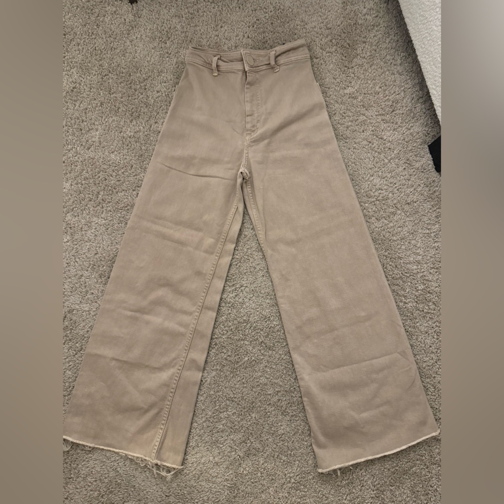 Tan Wide Legged Zara Pants